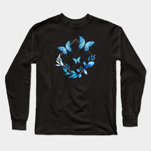 Blue butterflies Long Sleeve T-Shirt